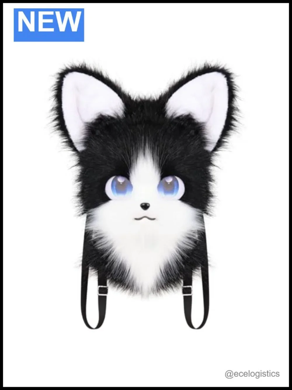 Adorable Faux Fur Mini Backpack Crossbody Bag with Adjustable Strap for Party